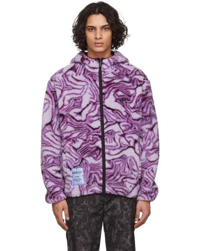 McQ Mcq Purple Fleece Jacket