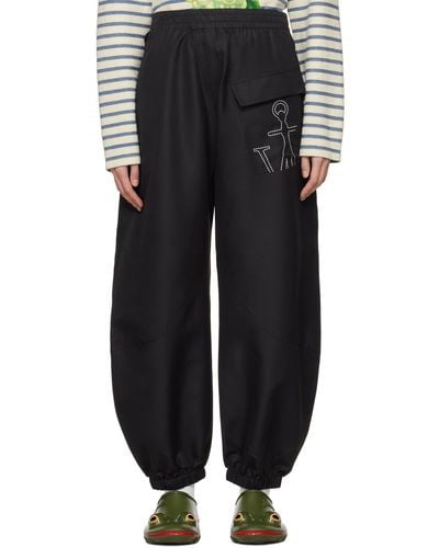JW Anderson Black Twisted Lounge Trousers