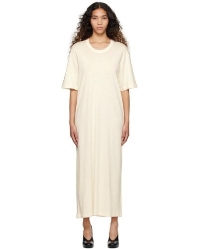 Lemaire Off-white T-shirt Midi Dress - Multicolor