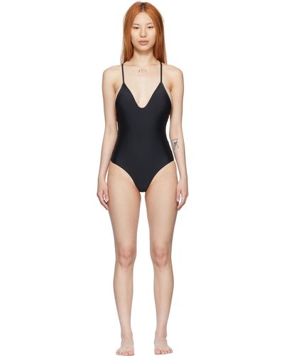 JADE Swim Nylon One-piece Swimsuit - Black