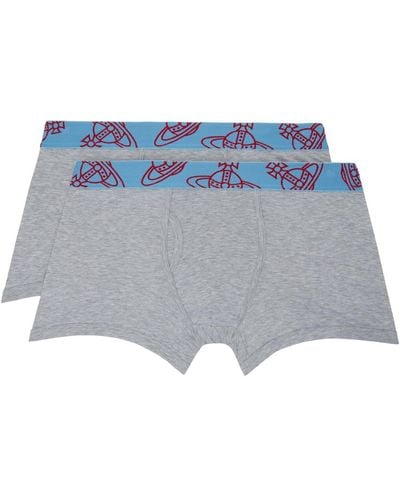 Vivienne Westwood Two-Pack Boxer Briefs - Gray