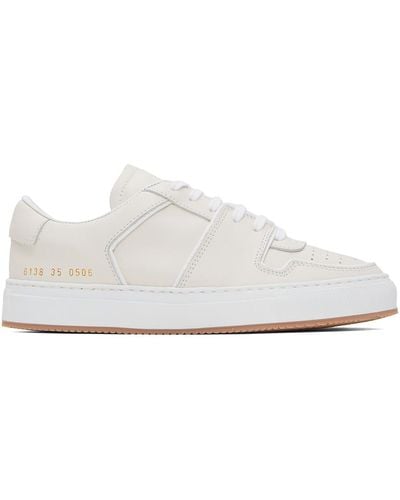 Common Projects White Decades Low Sneakers - Black