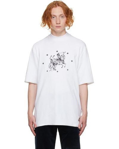 Boramy Viguier ホワイト グラフィック T シャツ
