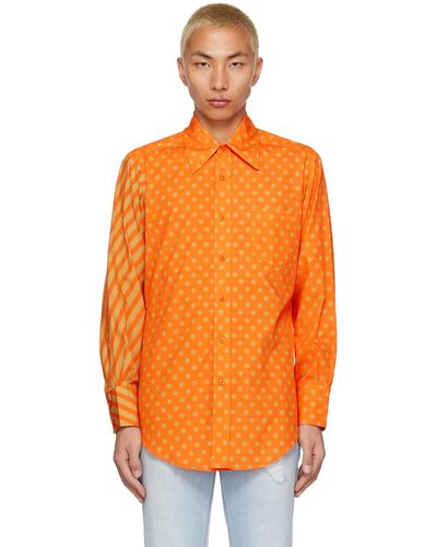 ERL Polka Dot Shirt - Orange