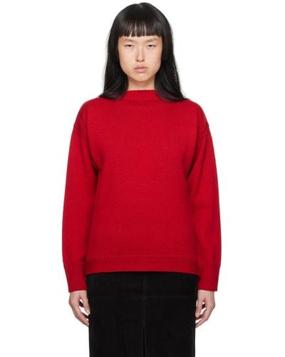 Totême Toteme Red Vented Sweater