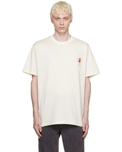 WOOYOUNGMI Off-white Volcano T-shirt - Natural