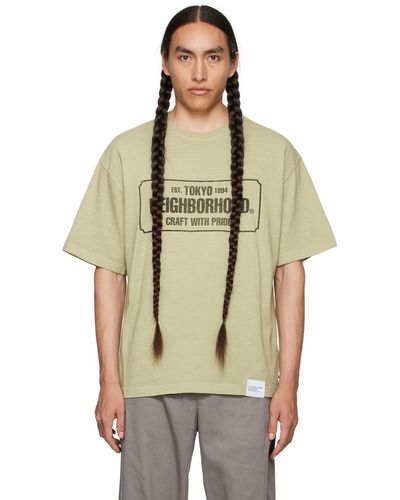 Neighborhood ーン Sulfur Dye Tシャツ - ナチュラル