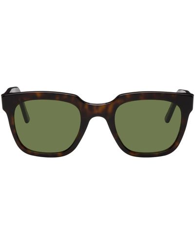 Retrosuperfuture Lunettes de soleil giusto écailles de tortue - Vert