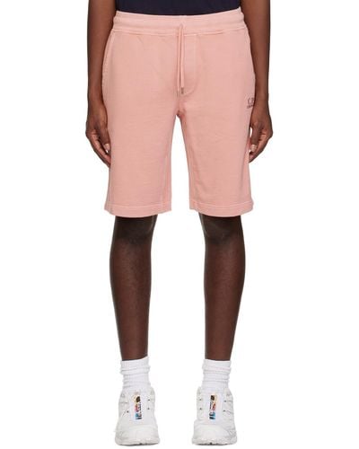 C.P. Company C.p. Company Pink Resist-dyed Shorts