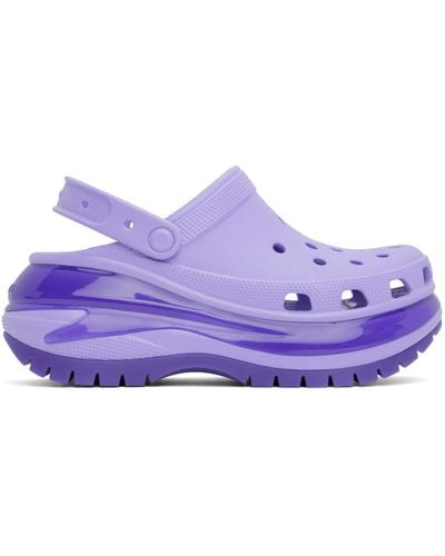 Crocs™ Blue Mega Crush Clogs - Purple