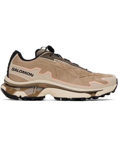 Salomon Taupe Xt-slate Advanced Sneakers - Black