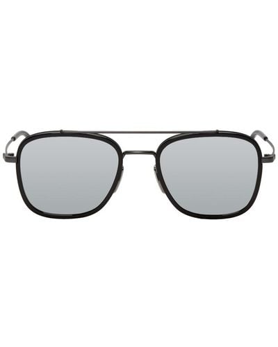 Thom Browne Black And Grey Tb-800 Sunglasses - Multicolour