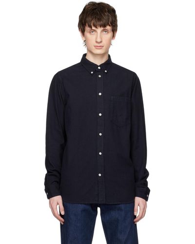 Norse Projects Navy Anton Shirt - Blue