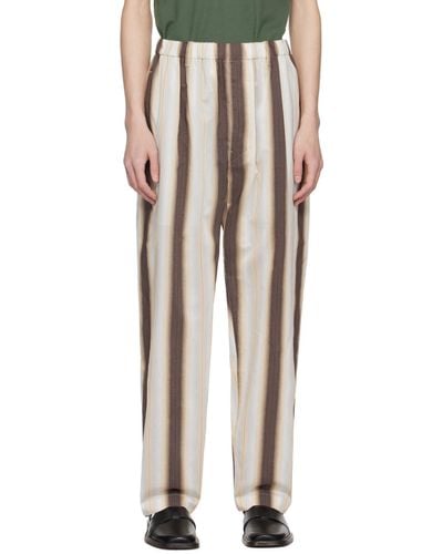 Lemaire Off- Relaxed Trousers - Multicolour