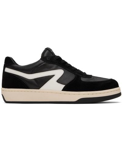 Rag & Bone Black & White Retro Court Sneakers