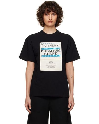 JW Anderson T-shirt noir à image à logo