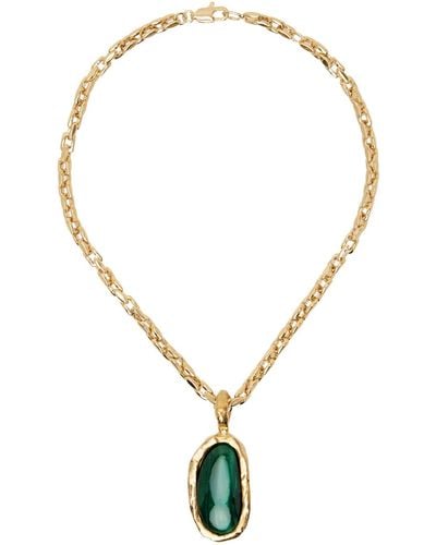 Alighieri 'the Sliver Of The Mountain Malachite' Necklace - Metallic