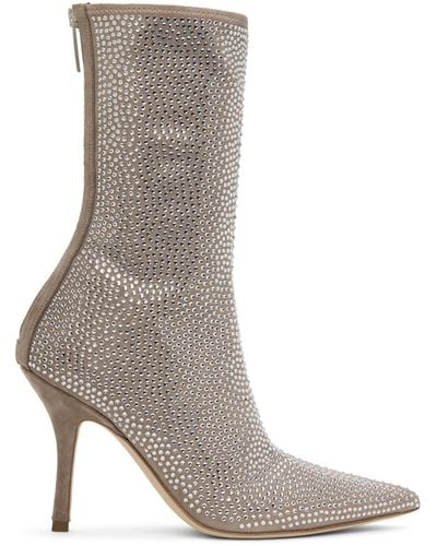 Paris Texas Taupe Holly Mama Boots - Grey