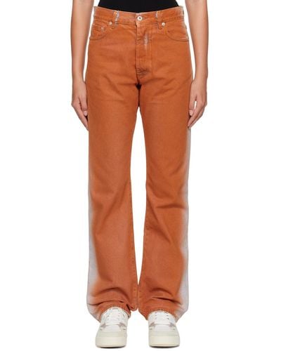 Heron Preston Gradient Jeans - Orange