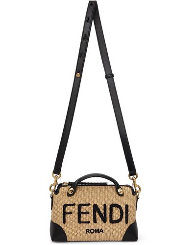 Fendi Mini 'by The Way' Straw Bag - Multicolour