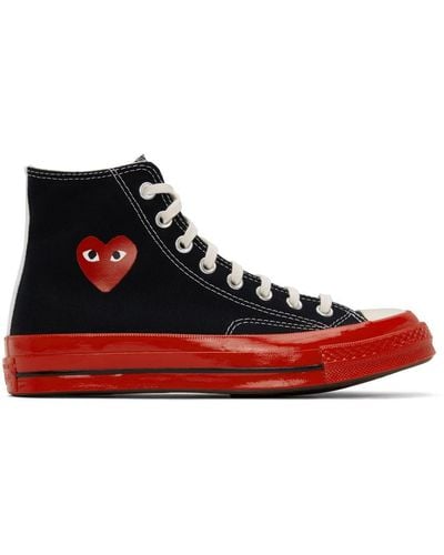 COMME DES GARÇONS PLAY Comme Des Garçons Play Converse Edition Play Trainers - Black
