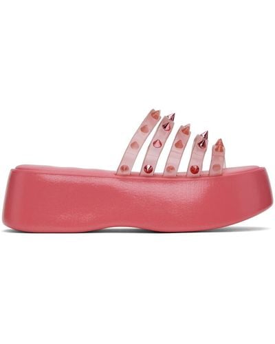 Jean Paul Gaultier Pink Melissa Edition Becky Punk Love Sandals - Black