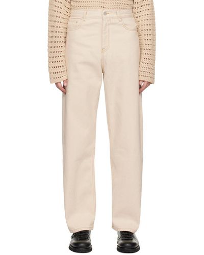 Cmmn Swdn Ssense Exclusive Off- Gene Jeans - Natural