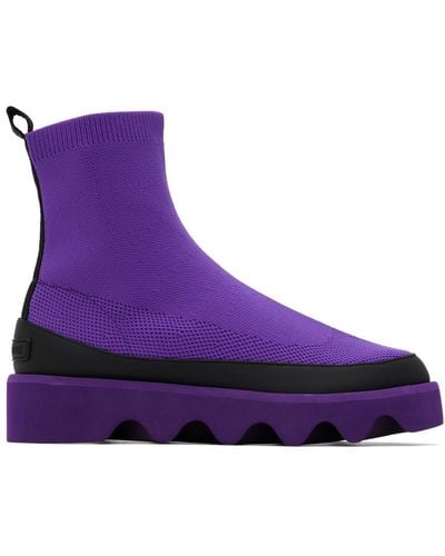 Issey Miyake United Nude Edition Bounce Fit-3 Boots - Purple