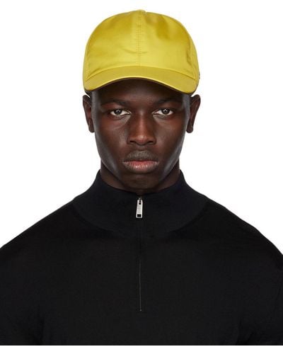 Zegna Yellow Zephyr Cap - Black