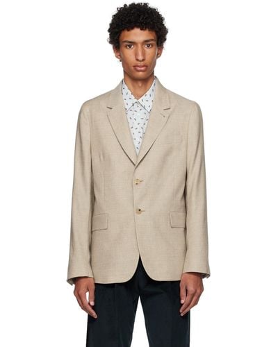 Paul Smith Beige Two-button Blazer - Natural