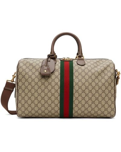 Gucci Beige Savoy Medium Ophidia Duffle Bag - Multicolour