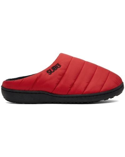 SUBU Quilted Slippers - Red