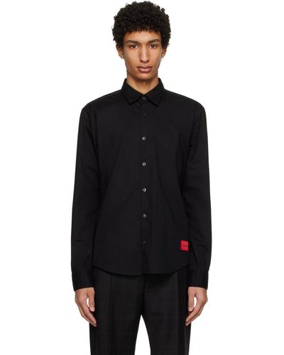 HUGO Black Button-up Shirt