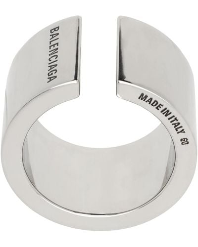 Balenciaga Silver Garage Ring - Metallic
