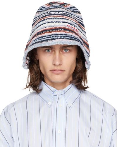Marni Embroidered Bucket Hat - White
