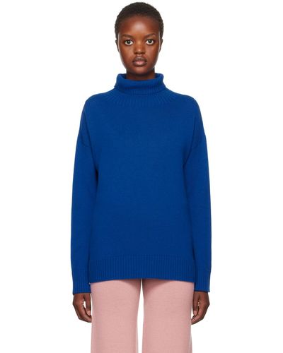 Max Mara Col roulé nuble bleu