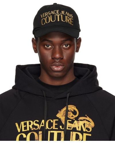 Versace Logo Baseball Cap - Black