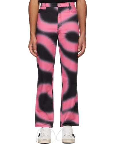 DOUBLE RAINBOUU Printed Pants - Pink