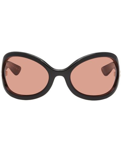 Gucci Black Oversized Oval Sunglasses