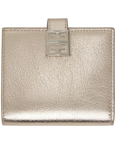 Givenchy Petit portefeuille doré à logos 4g - Neutre