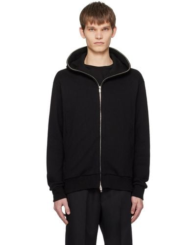 Attachment Zip-up Hoodie - Black