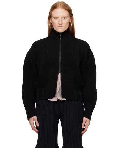 Issey Miyake Blouson kone kone noir