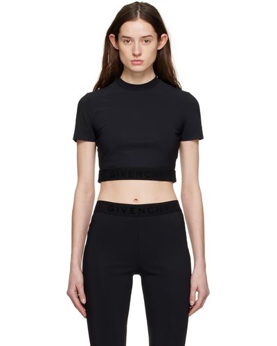 Givenchy T-shirt écourté noir