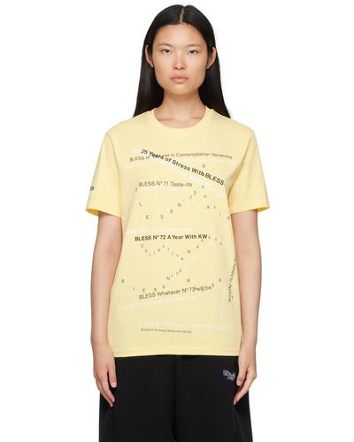 Bless T-shirt multicollection iv jaune - Noir