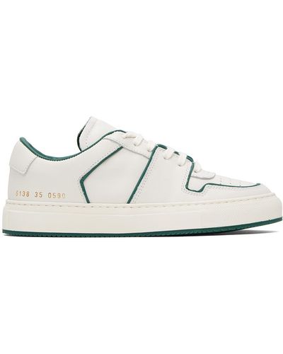 Common Projects Baskets basses decades blanches - Noir