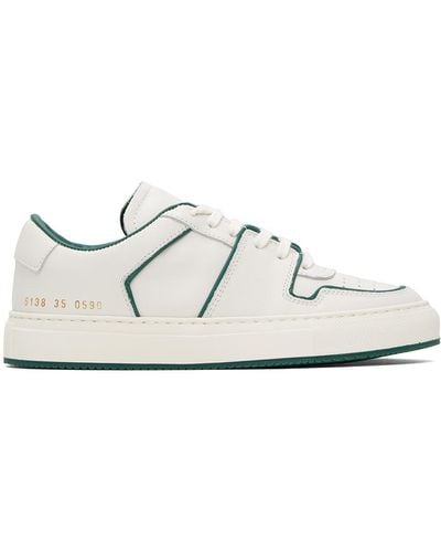 Common Projects White Decades Low Sneaker - Black
