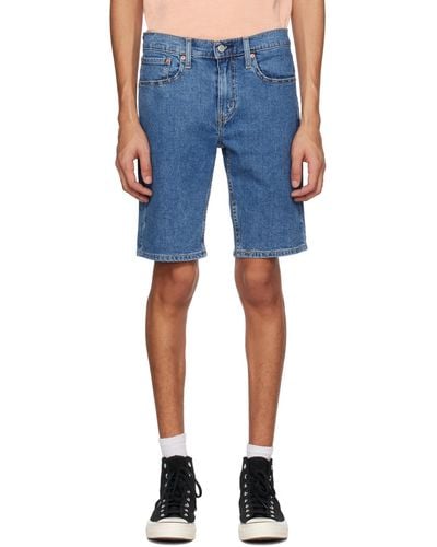 Levi's Short 412 bleu en denim