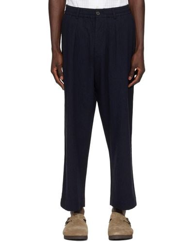 Universal Works Oxford Trousers - Blue