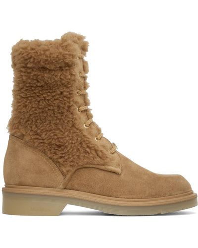 Max Mara Tan Bakyc Boots - Brown