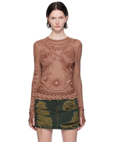 Jean Paul Gaultier Brown Soleil Sweater - Multicolour